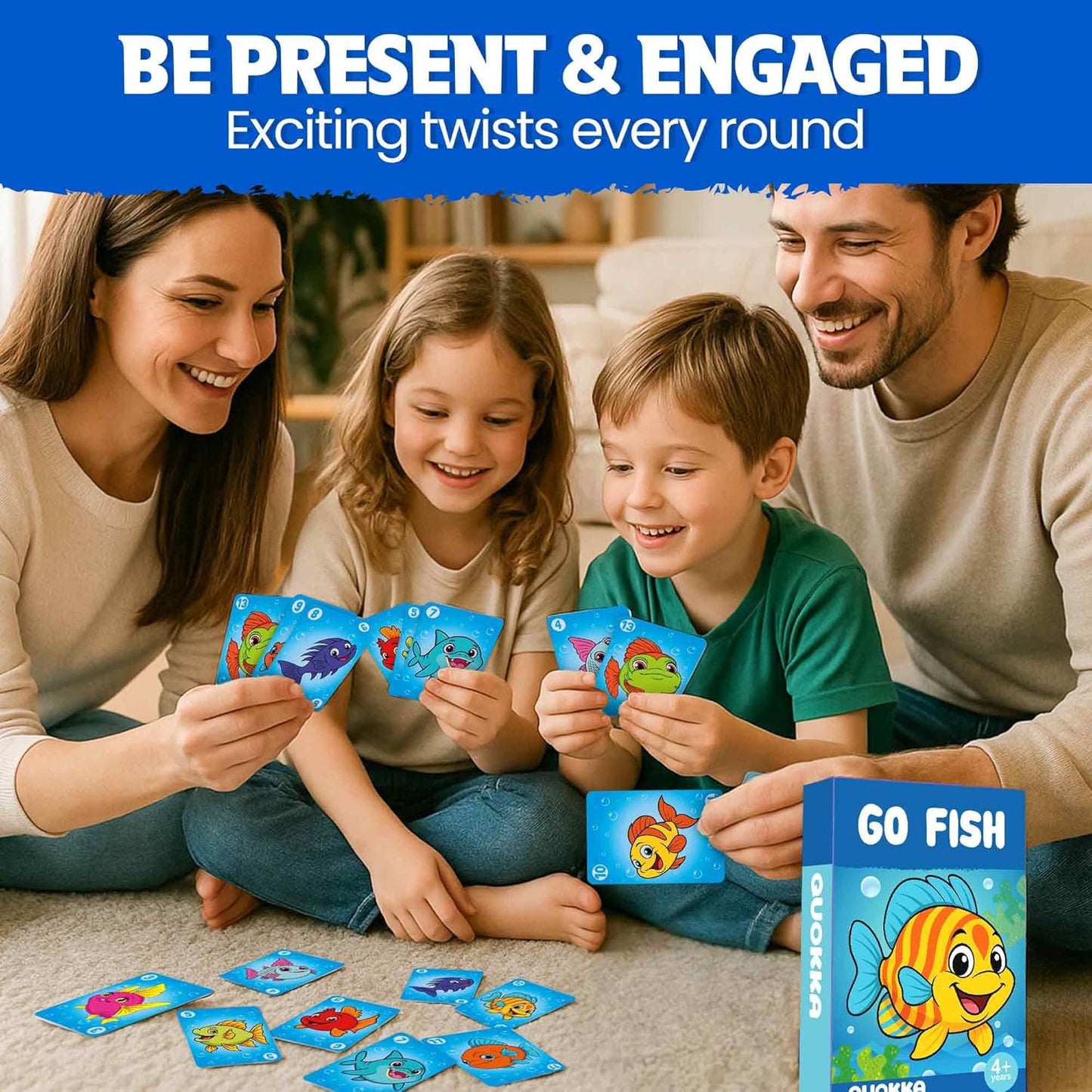 QUOKKA Memory Games for Kids Ages 4–8 – Fun Family Game with Cute Characters, Perfect for Travel, Playdates, Family Time – Educational & Engaging Playing Cards for Kids, Easy to Learn, Fast to Play
