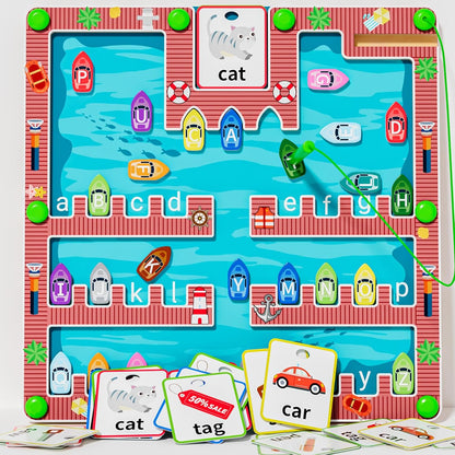zhiwuzhu Magnetic Alphabet Maze,Montessori Toys,Alphabet Puzzle Toddler Toys for Ages 2-4,Sensory Toys Fine Motor Skills,Birthday Gifts for Kids