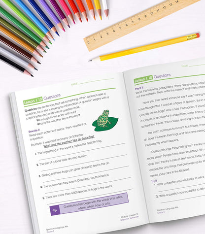 Spectrum Grade 3 Language Arts Workbook, English Grammar, Parts of Speech, Sentence Building Skills, Vocabulary, Punctuation, and More, ELA Classroom or Homeschool Curriculum (Volume 13)