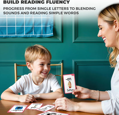 QUOKKA ABC Learning Flash Cards for Toddlers 2-4 Years Old - 60 Flashcards Toy for Kids Ages 1-3-5 - Alphabet Numbers Colors Letters Animals Learn Activities - First Words Educational Game