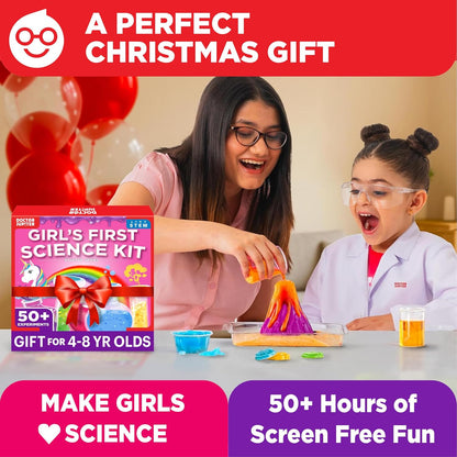 Doctor Jupiter Preschool Science Kit for Kids Ages 3-5 | Toddler Learning Activities, Birthday Gift Ideas for 3-4-5 Year Old Girls | Learning & Educational Toy STEM Kit with 100+ Experiments