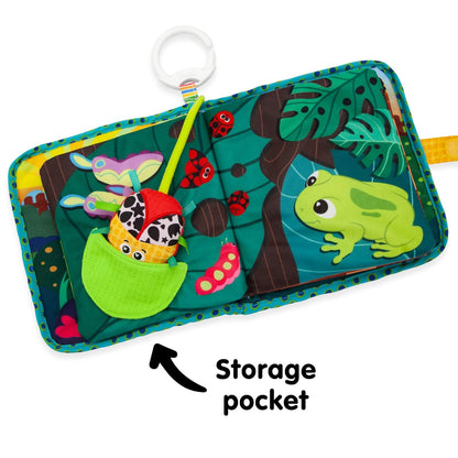 Lamaze Fun with Colors Soft Baby Book - High Contrast Baby Book with Crinkly Cloth Pages - Sensory Books for Babies Ages 6 Months and Up