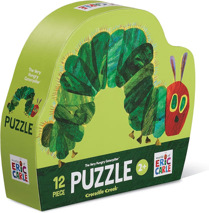 Crocodile Creek 12-Piece Mini Jigsaw Puzzle - Fun Floor Puzzles for Kids Ages 2-4 and Up - Heavy-Duty Shaped Box for Storage - Fire Truck - 12" x 9" Finished