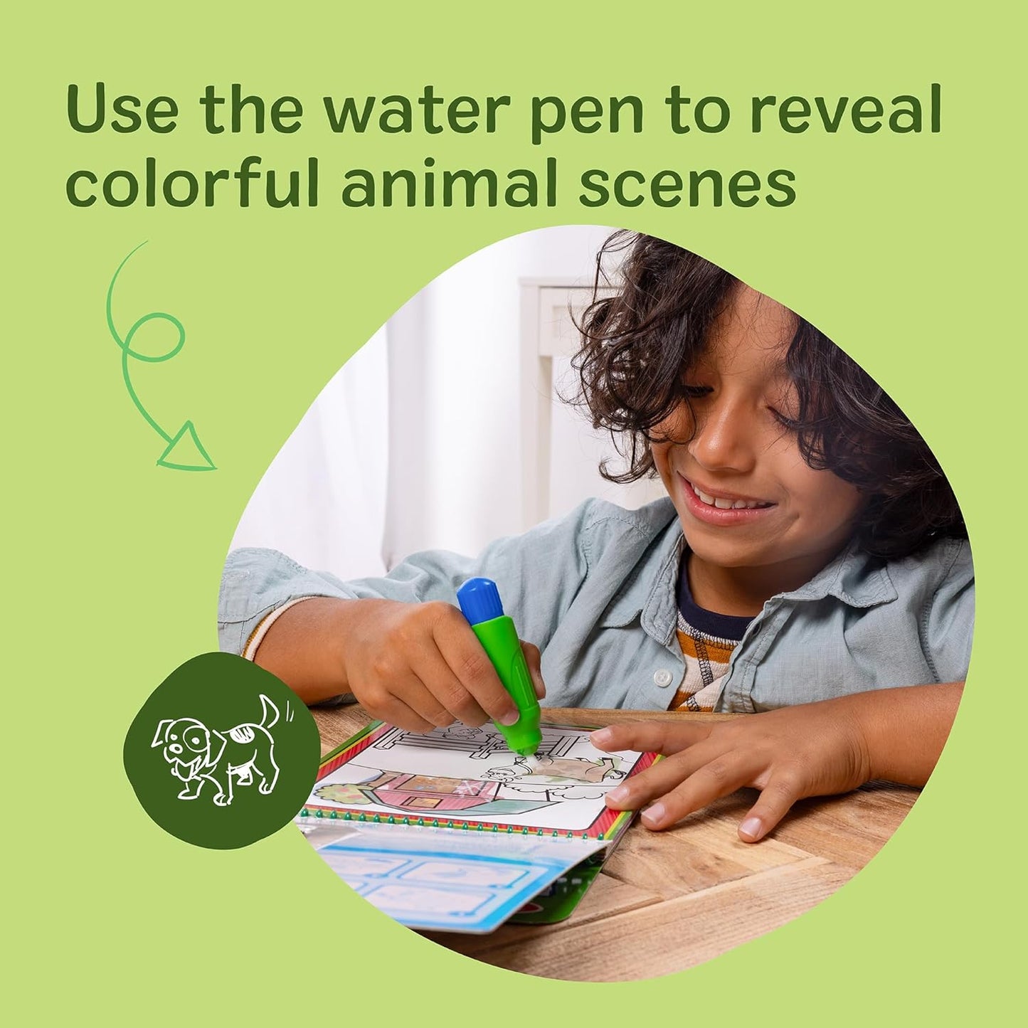 Melissa & Doug On The Go Water Wow! Mess Free Coloring Book, Reusable Water-Reveal Activity Pad, Dinosaurs, Travel Toys, Party Favors, for Toddlers & Kids Ages 3+