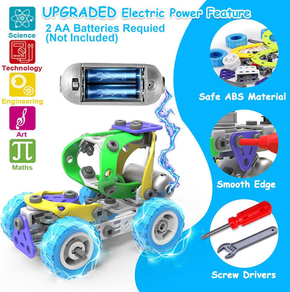 10 in 1 STEM Toys for 4 5 6 7 8+ Year Old Boy Girl Birthday Gifts Building Toys Stem Kits Activities for Kids Ages 4-8 5-7 6-8 Educational Learning Boy Toys Age 3-5 4-6 8-10 Engineering Creative Games