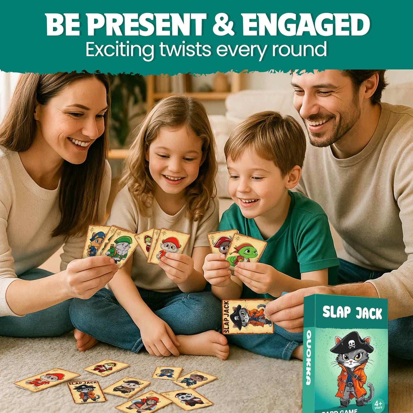 QUOKKA Memory Games for Kids Ages 4–8 – Fun Family Game with Cute Characters, Perfect for Travel, Playdates, Family Time – Educational & Engaging Playing Cards for Kids, Easy to Learn, Fast to Play