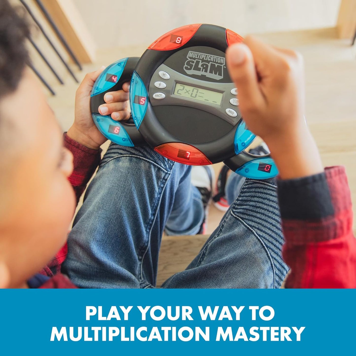 Educational Insights Multiplication Slam - 3rd Grade Math Games for Kids 8-12, Multiplication Learning Games for Kids, Handheld Electronic Math Game, Self-Teaching Elementary STEM Tools