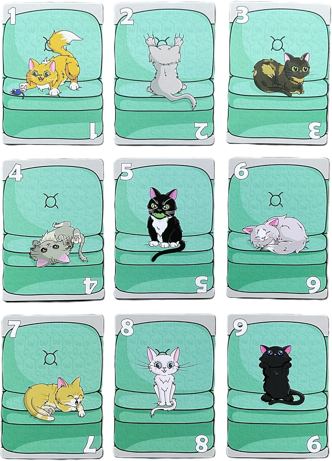 Couch Kittens Card Game- Quick and Easy 2 Player Game for Cat Lovers by The Dusty Top Hat