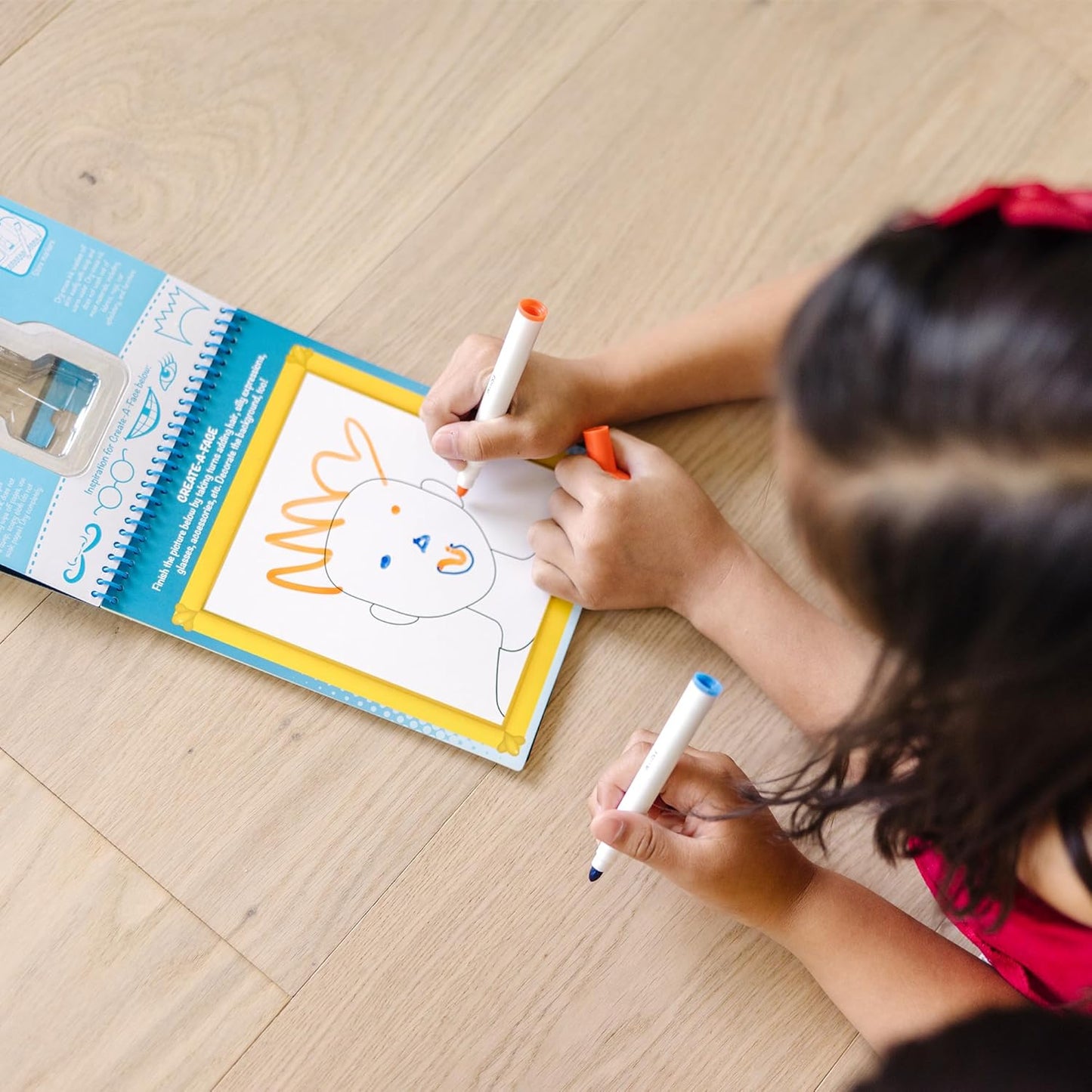 Melissa & Doug Write-On Reusable Games Activity Book - Travel Games and Kids Games With Dry Erase Markers for Kids, Road Trip Activities for Kids, Ages 6+ - FSC Certified