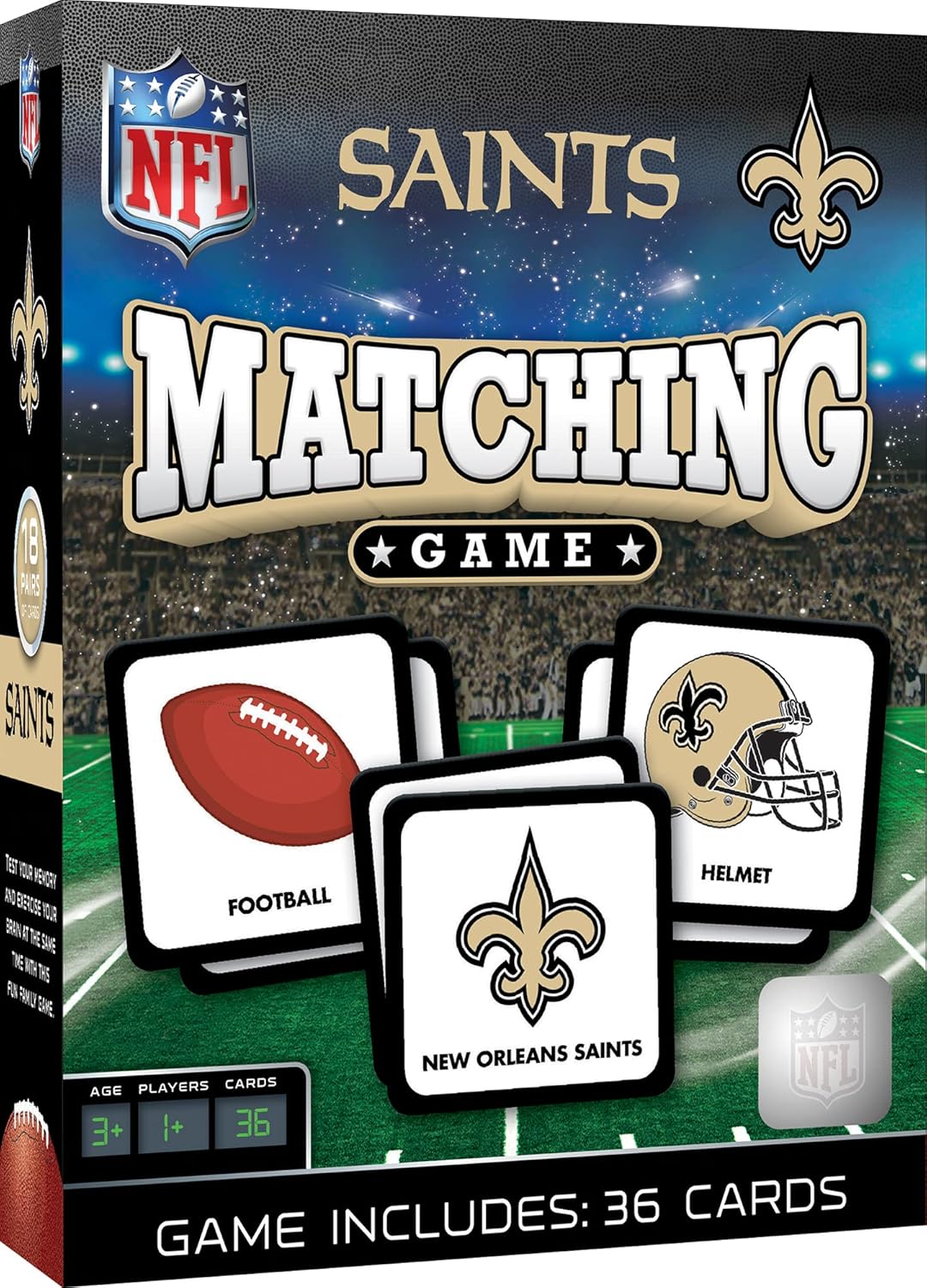 MasterPieces Sports Games - NFL Matching Game - Game for Kids and Family - Laugh and Learn