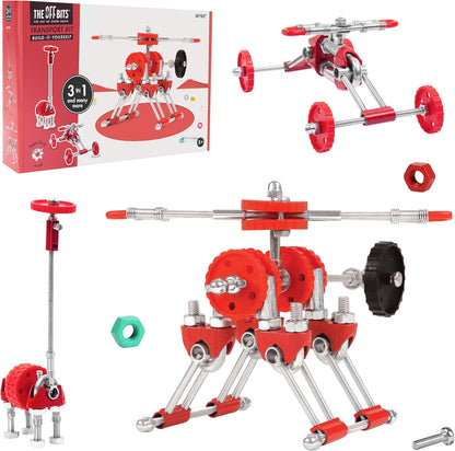 The Off Bits AirBit – Build Your Own Airplane! STEM Building Kit for Creative Kids 8-12 & Curious Adults, Fun Educational Gift for Boys & Girls