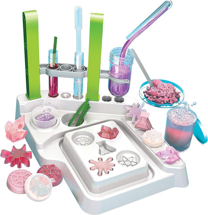 Thames & Kosmos Ooze Labs Colorful Crystal Lab STEM Experiment Kit & Lab Setup | Awesome Geometric Crystals, Dazzling Displays, with 11 Shiny, Sparkly, Safe Experiments | Stickers to Decorate Your Lab