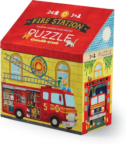 Crocodile Creek 24 Pc Puzzle/Fire House