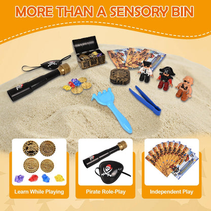 Space Sensory Bin for Toddler, Science Themed with 8 Planets & Star Map, No-Mess Soft Pom Poms for Preschool Learning, Gifts for Boys Girls Age 3 4 5 6+