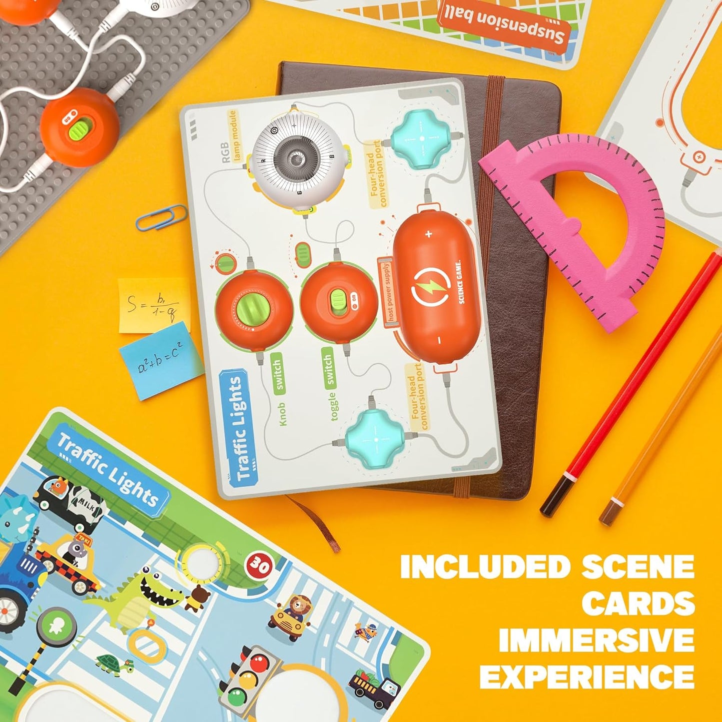 Science Kits for Kids - STEM Kits for Kids, Electronics Exploration Kit, Over 420 Projects, 35 Circuit Parts, STEM Educational Toy Gifts for Kid Boys Girls Ages 3 4 5 6 7 8 9 10 11 12