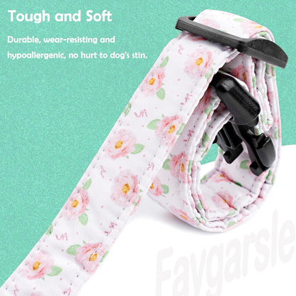 Faygarsle Dog Collar for Small Medium Large Dogs Colorful Puppy Collars for Female Dogs Toy Building Blocks Patterned Pet Collars for Summer Spring Wedding Puppy Girl Dog Collar M