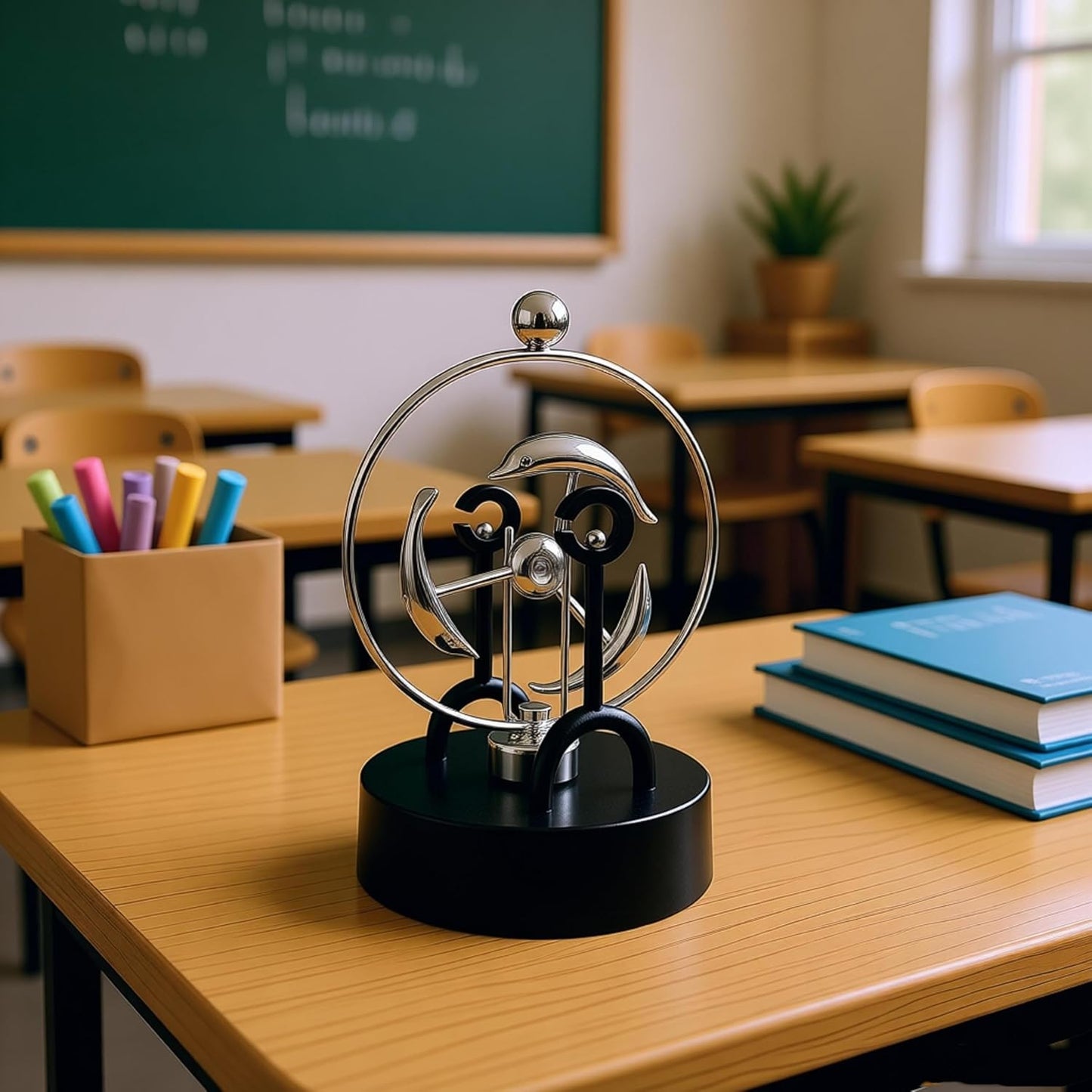 Perpetual Motion Kinetic Art Swing Physics Mechanics Balance Physics Desk Home Decor FN29