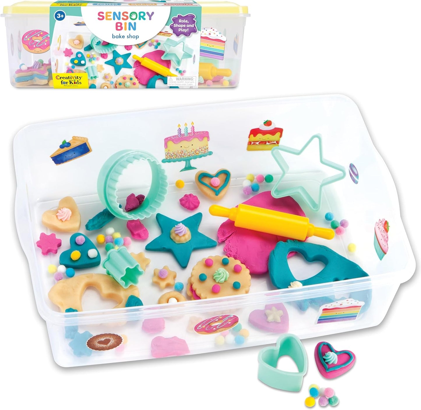 Creativity for Kids Sensory Bin: Dinosaur Dig - Toddler Sensory Toys, Sensory Bin Filler and Toddler Activities for Boys and Girls, Dinosaur Toys for Kids Ages 3-5+