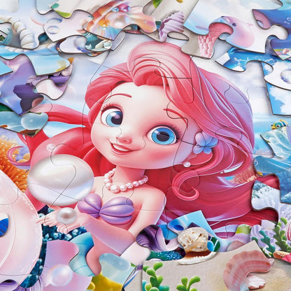 Jumbo Floor Puzzle for Kids,48 Piece Unicorn Large Jigsaw Puzzles,Puzzle for Toddler Ages 3-5,Fun Educational Preschool Learning Toy Easter Gift for Boys & Girls Ages 4-8