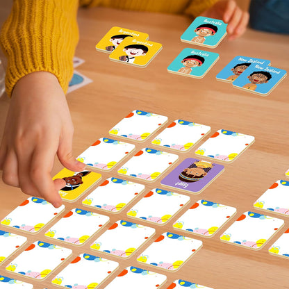 Memory Matching Game, 72 PCS Sight Words Matching Cards for Kids, 36 Pairs Memory Cards, Educational Toy for Children to Learn Sight Words 5+ Years Old