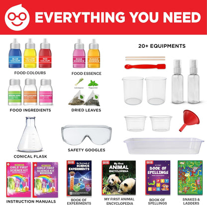 Doctor Jupiter Girls' Science Kit for Kids Ages 8-10-12-14 for 8,9,10+ Year Old Girls | Chemistry Set, STEM Toy Kit with 135+ Experiments | Learning & Educational Projects