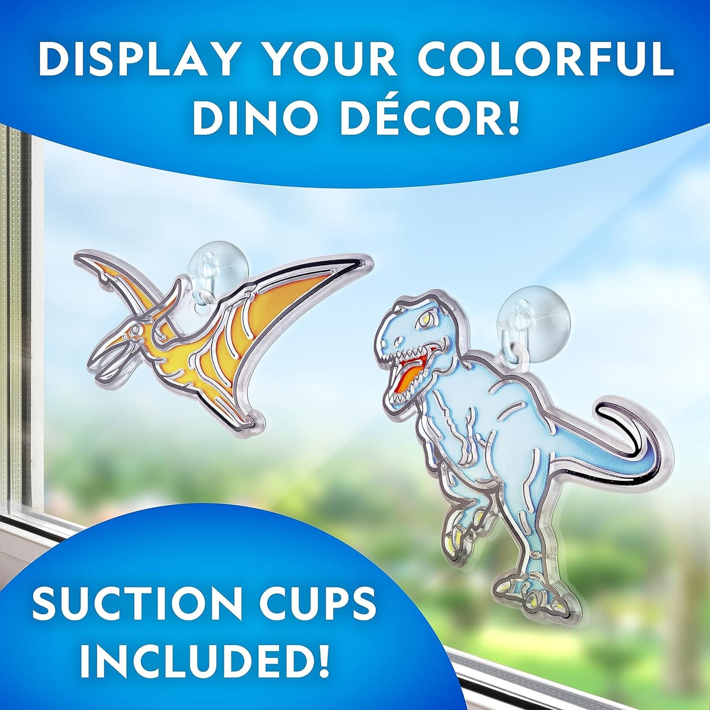 NATIONAL GEOGRAPHIC Kids Window Art Kit - Stained Glass Solar System Arts & Crafts Kit with Glow in The Dark Planets, Use as Window Suncatchers, Hanging Decor from Ceiling, Mobile, Space Room Decor