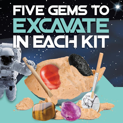 Cosmic Dig Kit by Big Discoveries - Explore The Planets of The Solar System with Gem & Fossil Excavation Kits for Kids | STEM Toy Science Dig Kits with Gemstones for Boys and Girls