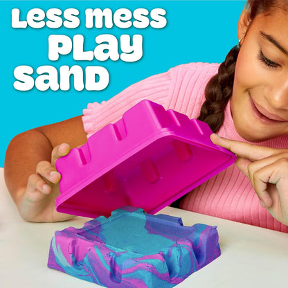 Play-Doh Sand Castle Bucket, 5 Colors & Scents of Play Sand, Resealable Cans with 5 Fun Tools, Sand Castle Building Kit, Creativity for Kids Sensory Bin, Toys for Soft Play