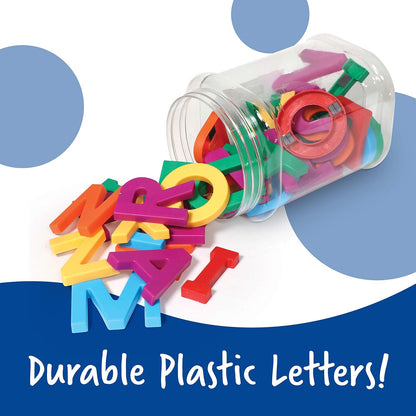 Learning Resources Jumbo Magnetic Uppercase Letters - Magnetic ABC, Alphabet Recognition for Preschoolers, Phonics and Spelling, Classroom, Teach Toddler Reading, Educational Toy, Gifts for Kids