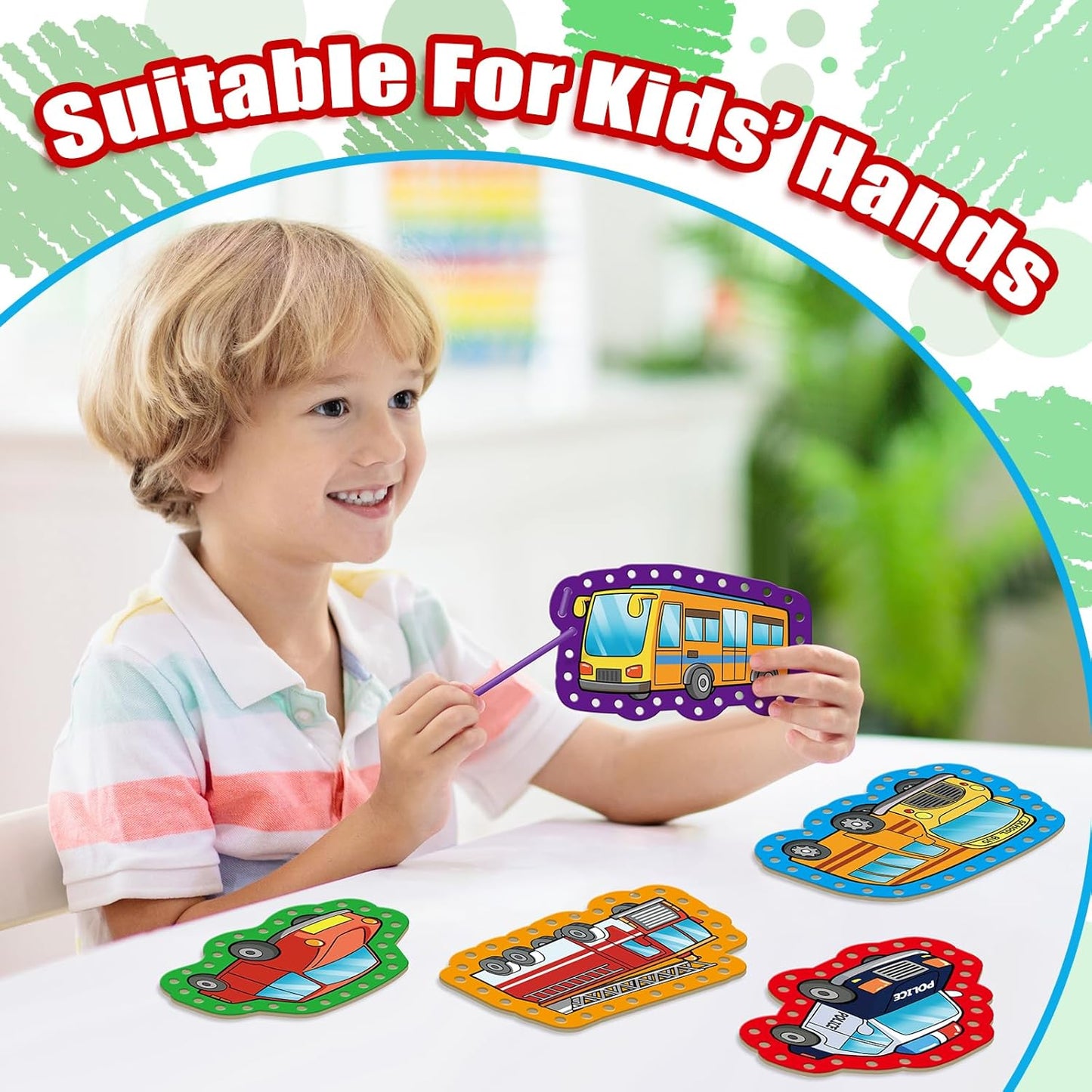 Quilinz Lacing Cards,Sewing Kit for Kids,Fine Motor Toys,Shoe Tying Practice,Classroom Must Haves,Manipulatives for Preschoolers,Homeschool Supplies,Preschool Learning Activities,Toddler Crafts