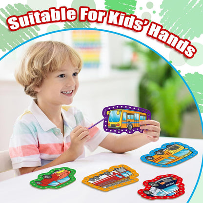 Quilinz Lacing Cards,Sewing Kit for Kids,Fine Motor Toys,Shoe Tying Practice,Classroom Must Haves,Manipulatives for Preschoolers,Homeschool Supplies,Preschool Learning Activities,Toddler Crafts