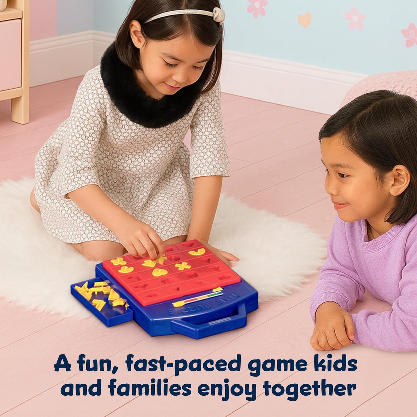Winning Fingers Pop Up Board Game 2-Player | Preschool Game with Alphabet Puzzle Pieces | Educational Learning Toy for Toddler and Kids Ages 3+
