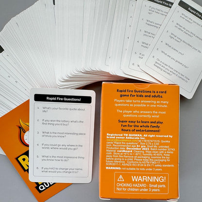 QUOKKA Family Conversation Cards Game - Break The Ice Game for Kids and Families - Icebreaker Cards with 500+ Questions - Family Game for Kids 8-12 - Perfect for Families Games Night I Travel Version