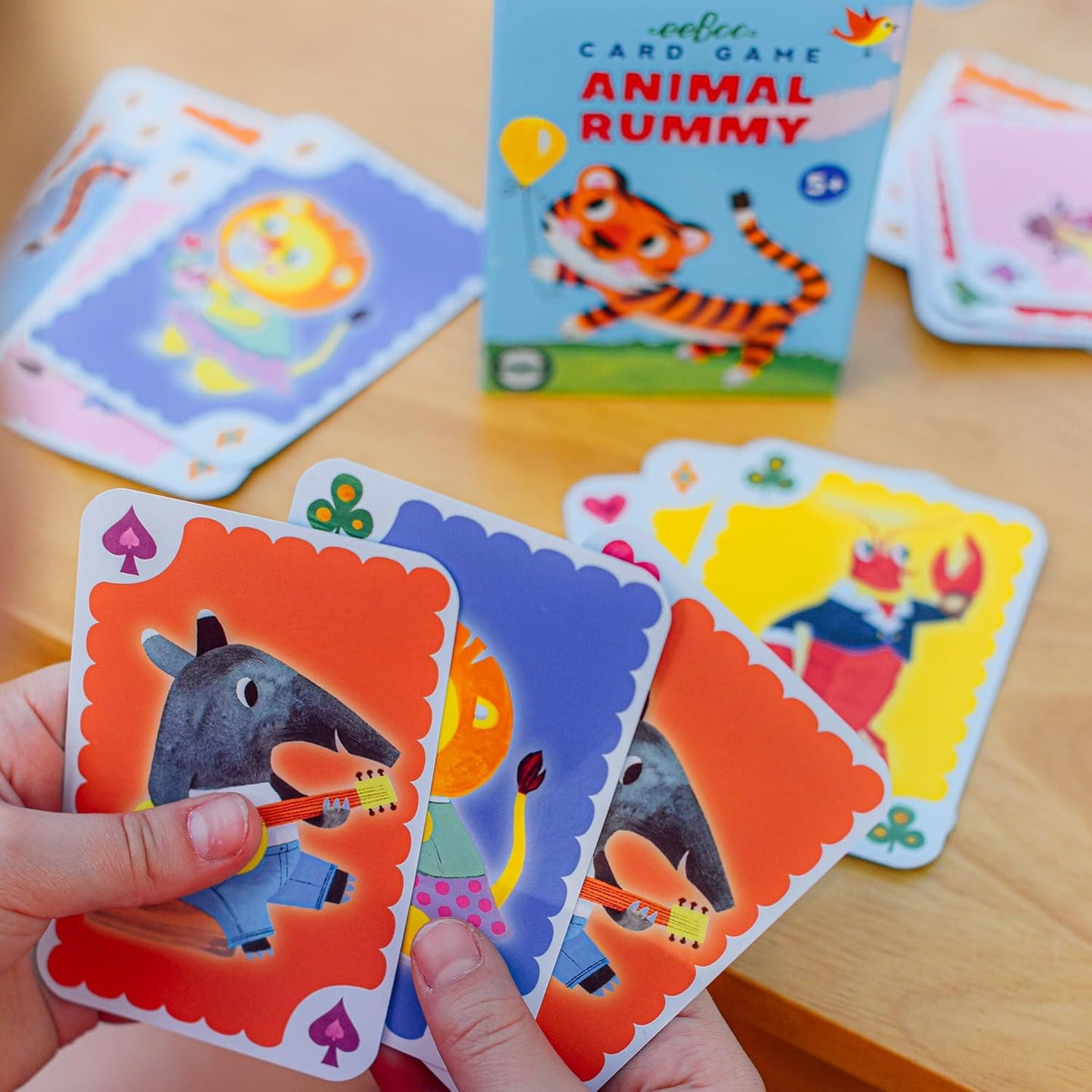 eeBoo Old Maid Playing Card Game - 50 Career Themed Cards, Classic Matching Card Game, Durable Oversized Cards, Screen-Free Fun, Ages 5+