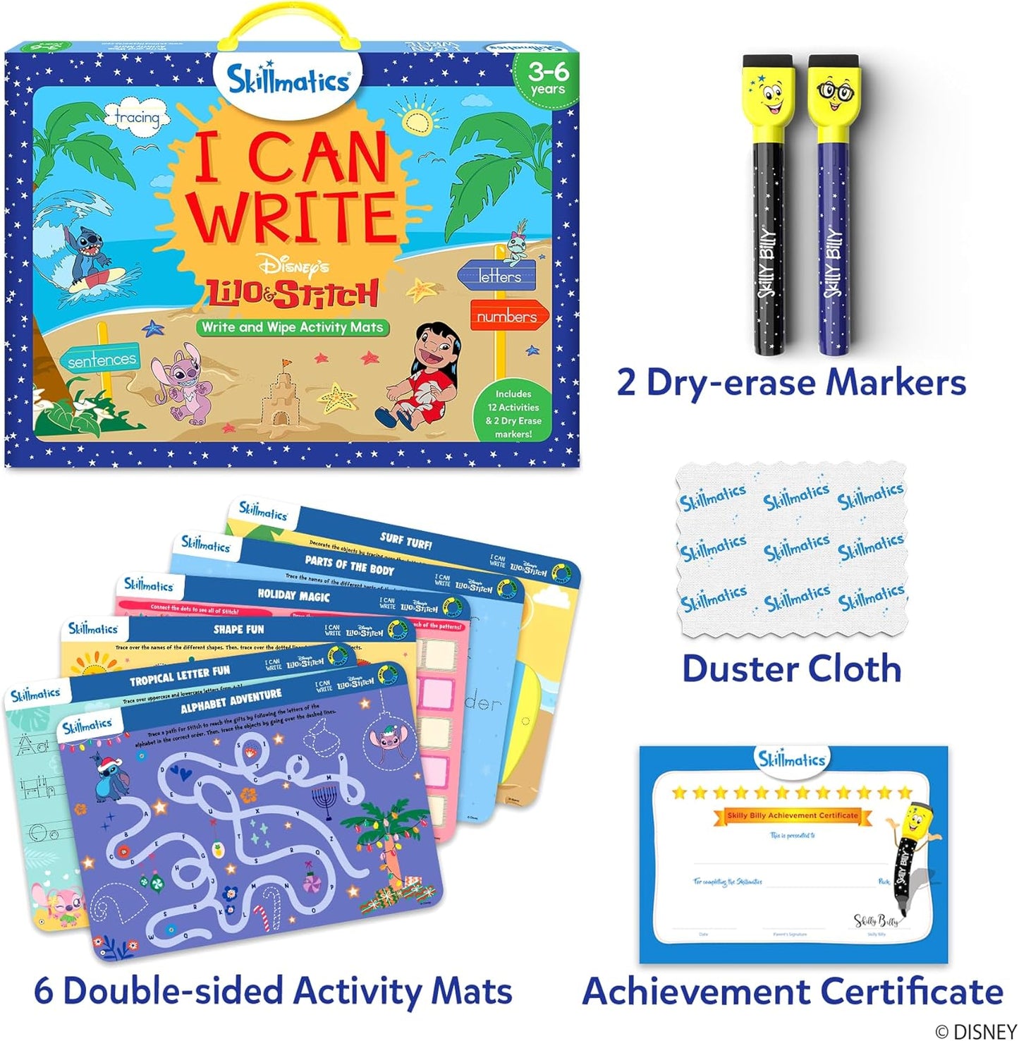 Skillmatics I Can Write PAW Patrol - Reusable Preschool Learning Activities, Educational Toy and Game, Back to School Supplies, Gifts for Students, Kids, Toddlers Ages 3, 4, 5, 6