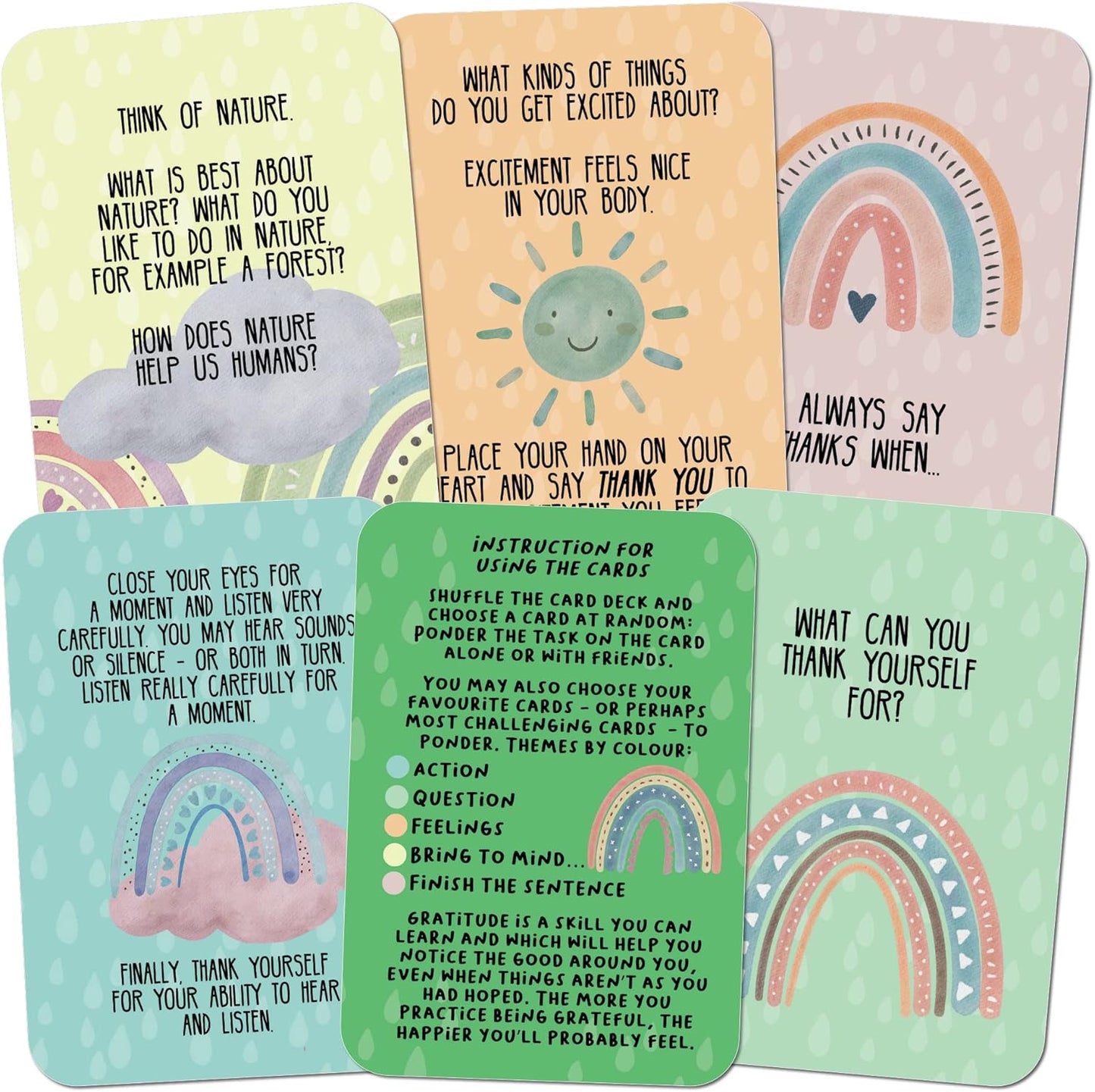Sunny Present Thankful Me - Gratitude Cards for Kids - Mindful Play and Conversation for Children to Celebrate Life, Inspire Appreciation, Build Resilience