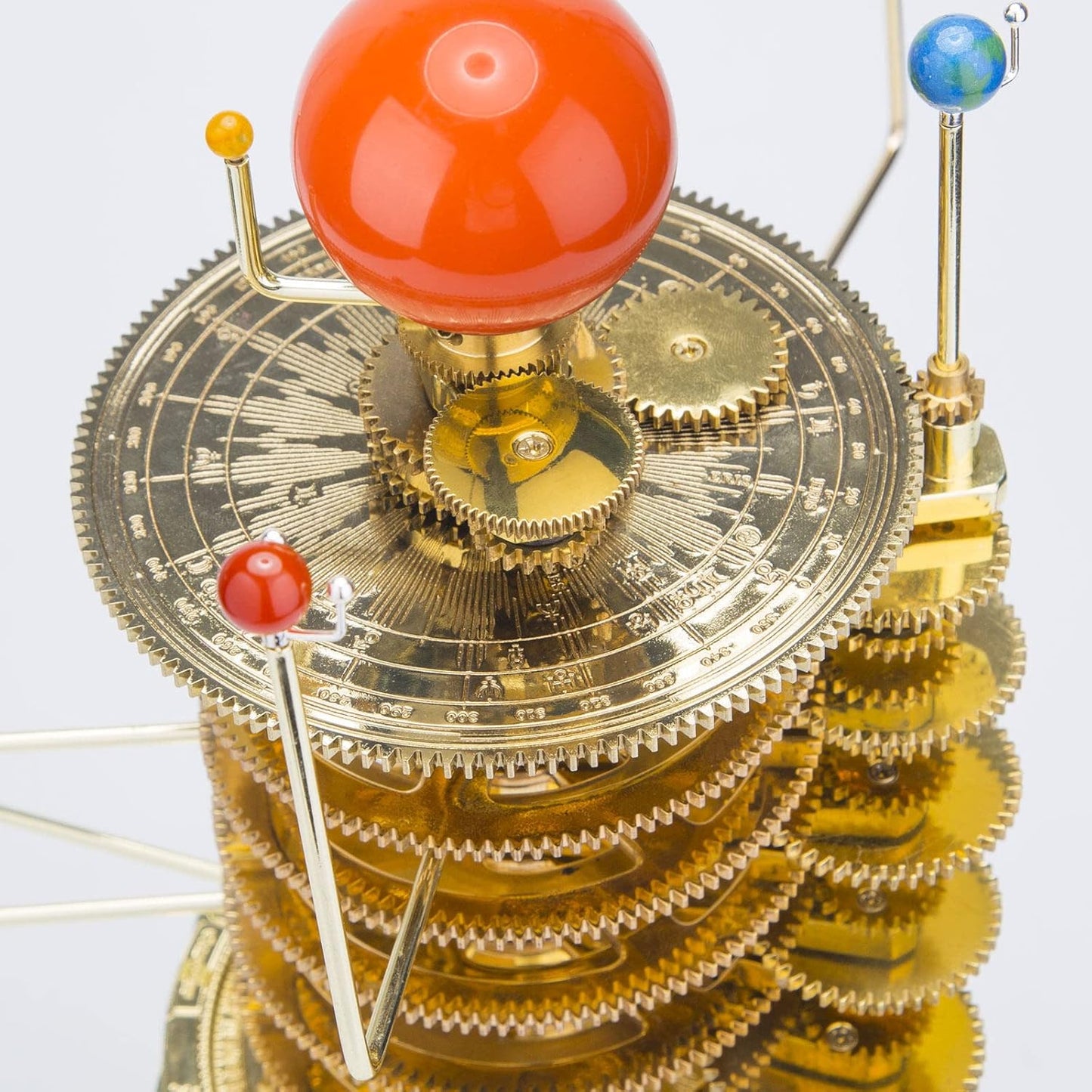 Solar System Model Kit, 200PCS Metal Orrery DIY Assembly Solar System 8 Planet Display Model, Educational STEM Planetarium with Moving Planets for Adults