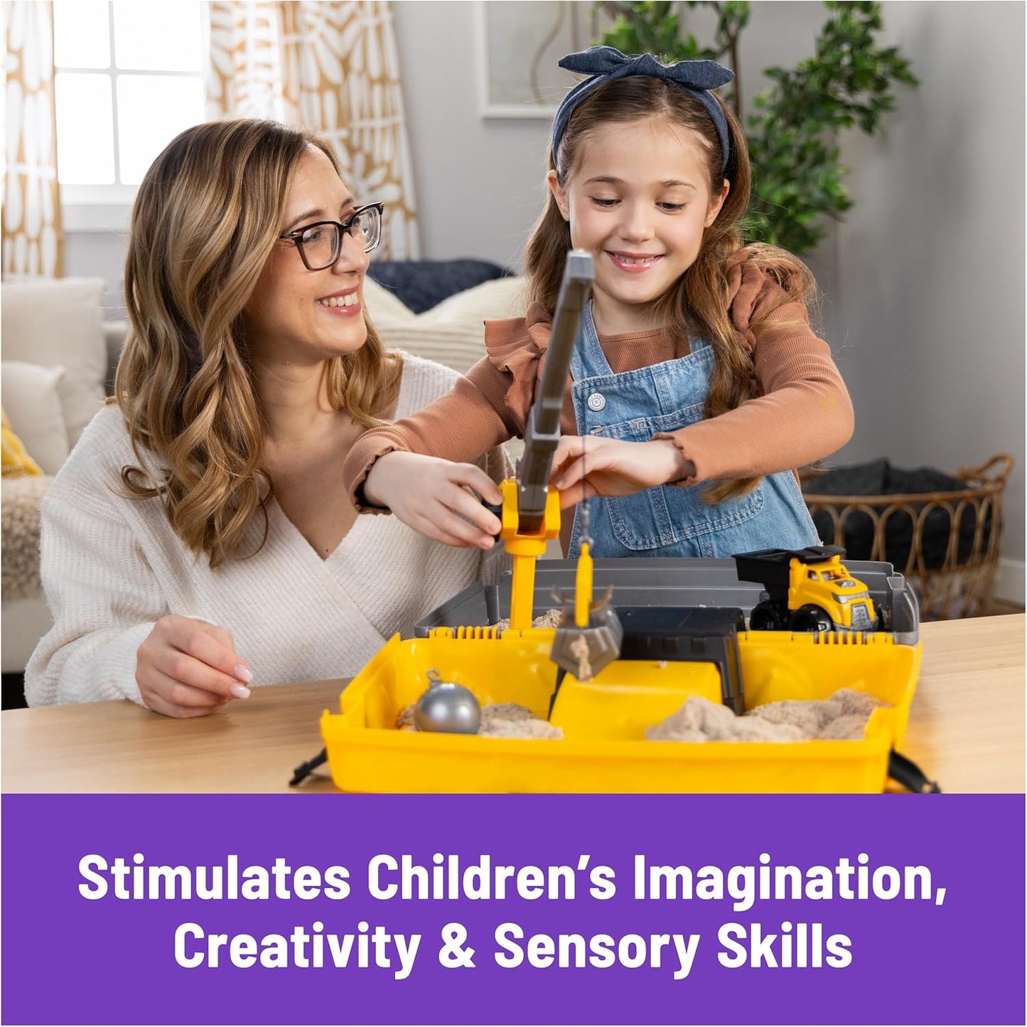 Kinetic Sand, Dig N' Demolish Playset with 1lb Play Sand & Toy Truck, Sensory Toys for Kids Ages 5 and up
