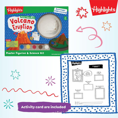 Highlights Paint Your Own Plaster Figurine & Activity Kits – DIY Art Sets with Figurines, Paints, Brush & Bonus Activities – Multiple Themes – Ages 6+
