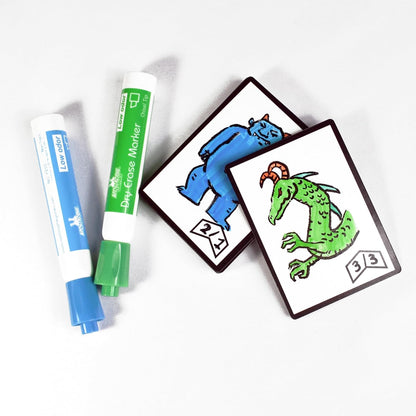 Apostrophe Games Dry Erase Blank Playing Cards w/Box, Poker Size - 2.5" x 3.5", 45 Reusable Cards, Flashcards, Board Game & Note Cards