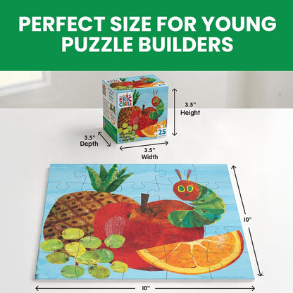 MasterPieces Officially Licensed 25 Piece Eric Carle Jigsaw Puzzle for Kids - Hungry Caterpillar - 10"x10"