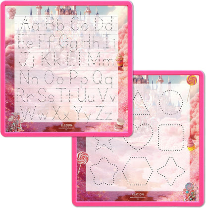 Kid's Name Tracing Board | Dry Erase Letter Tracing | Reusable Name Board | Alphabet Letters | Personalized | Candy Theme