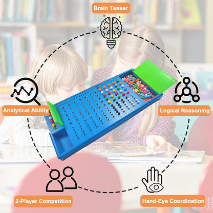 KIDAMI Code Breaker, Classic Codebreaking Travel Board Game, Brain Puzzle Set - 2 Player Battle of Famliy Game, Toys for Kids & Adult