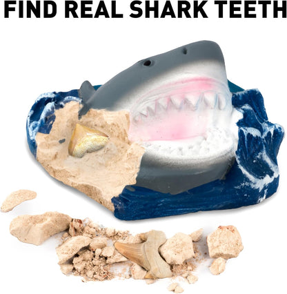National Geographic Dinosaur Dig Kit - Fascinating Excavation Kits for Kids with Replica T-Rex Tooth and Genuine Dino Poop Fossil | STEM Educational Science Kits Gifts for 8+ Year Old Boys and Girls