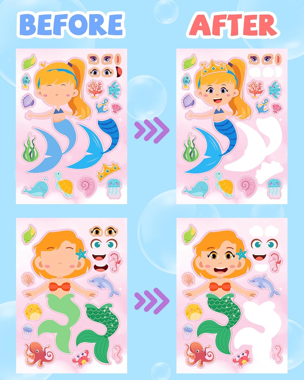 24 Pcs Make Your Own Dinosaur Sticker Sheets, Dinosaur Party Favors Face Stickers for Kids Boys Toddlers Crafts Activities Gift Bags Birthday Party Valentines Day Gifts for Kids Classroom