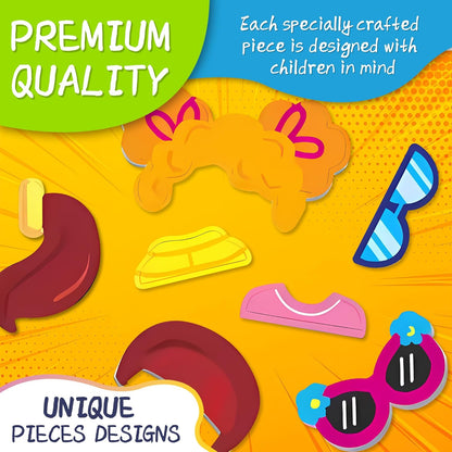 Marble Run for Kids, Vertical Magnetic Marble Maze Track with Doodle Board & Residue-Free Nano-Adhesive, STEM Explorers Brain Teaser Toy for Boys Girls Ages 3-12, Creative Thinking Games Gifts