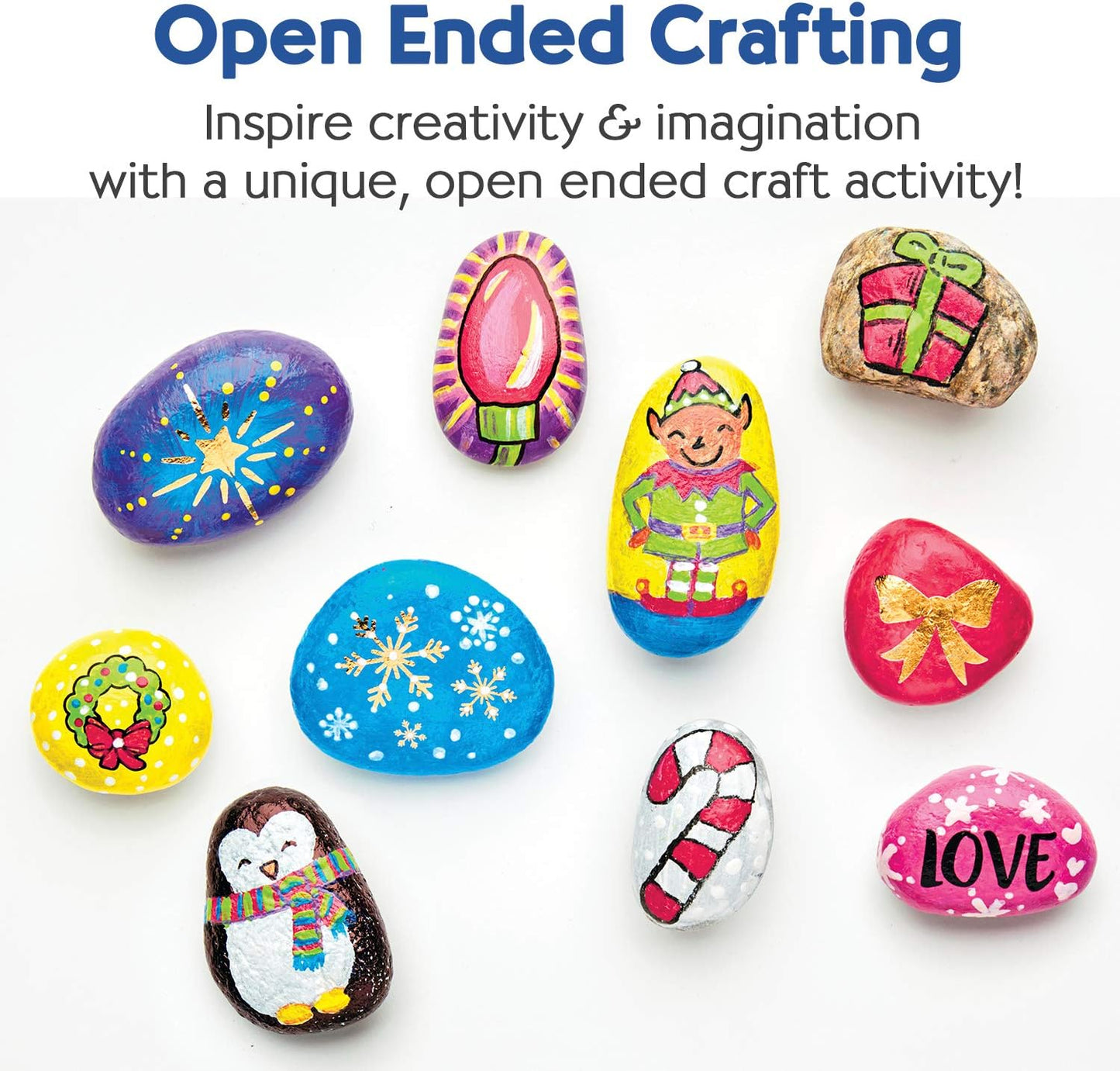 Creativity for Kids Rock Painting Kit - Glow in the Dark Rock Kit: Crafts for Kids, Painting Rocks Arts and Crafts, Kids Gift (Ages 6+)