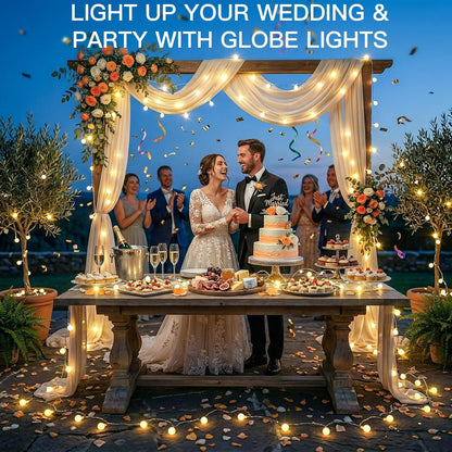 suddus String Lights for Bedroom, 66ft 200 Led Connectable Globe String Lights Indoor, Hanging Fairy Lights Plug in with Remote for Kids Room Dorm Classroom Outdoor Christmas Tree Decor, Warm White