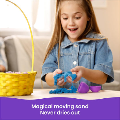 Kinetic Sand, 20-Pack Eggs with 3.3lbs Red, Yellow & Blue Play Sand for Egg Hunts, Party Favors & Goodie Bags, Sensory Toys for Kids Ages 3 and up