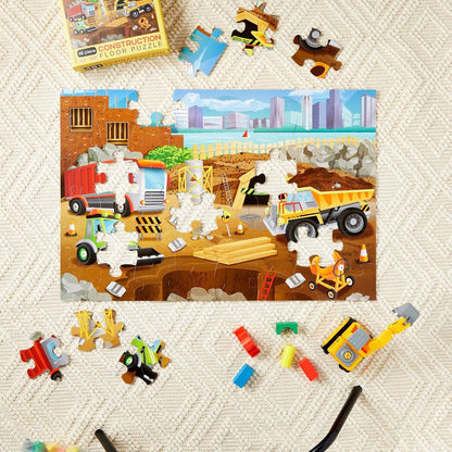 BLUE PANDA Preschool Learning Giant Floor Activity Set - 48-Piece, 2 ft x 3 ft, Multicolor - Bugs & Insects Theme & Skill Building for Toddler Learning